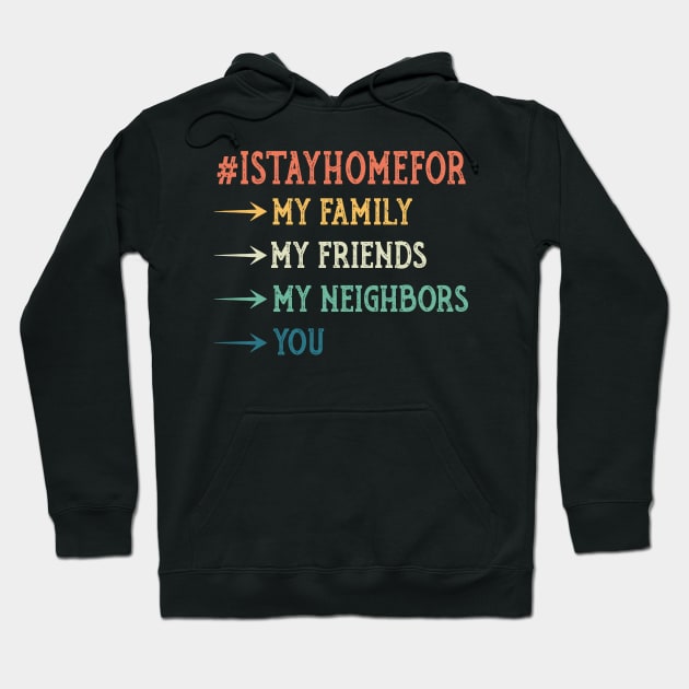 I Stay Home For  My Family  My Friends  My Neighbors  You Hoodie by cruztdk5